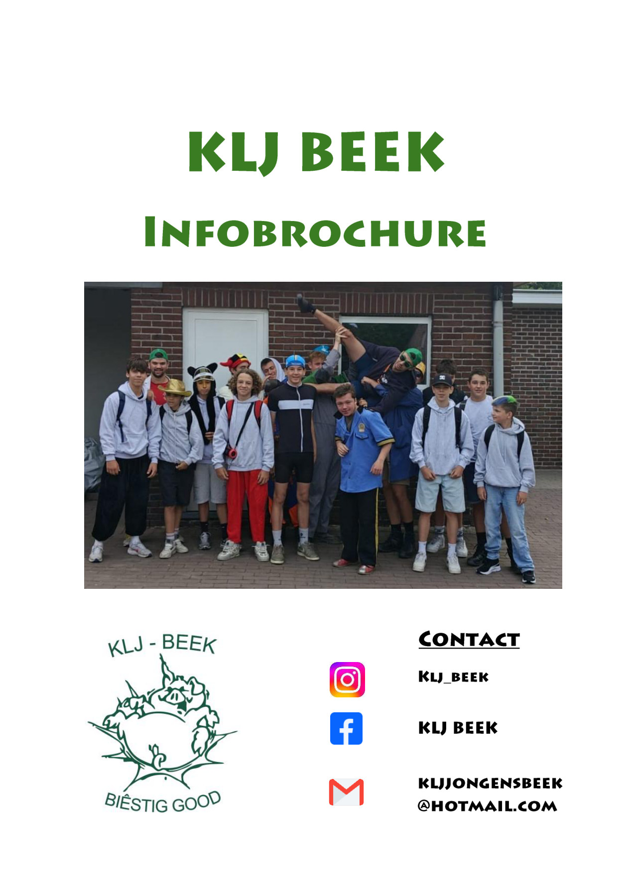Omslag infobrochure KLJ Beek
