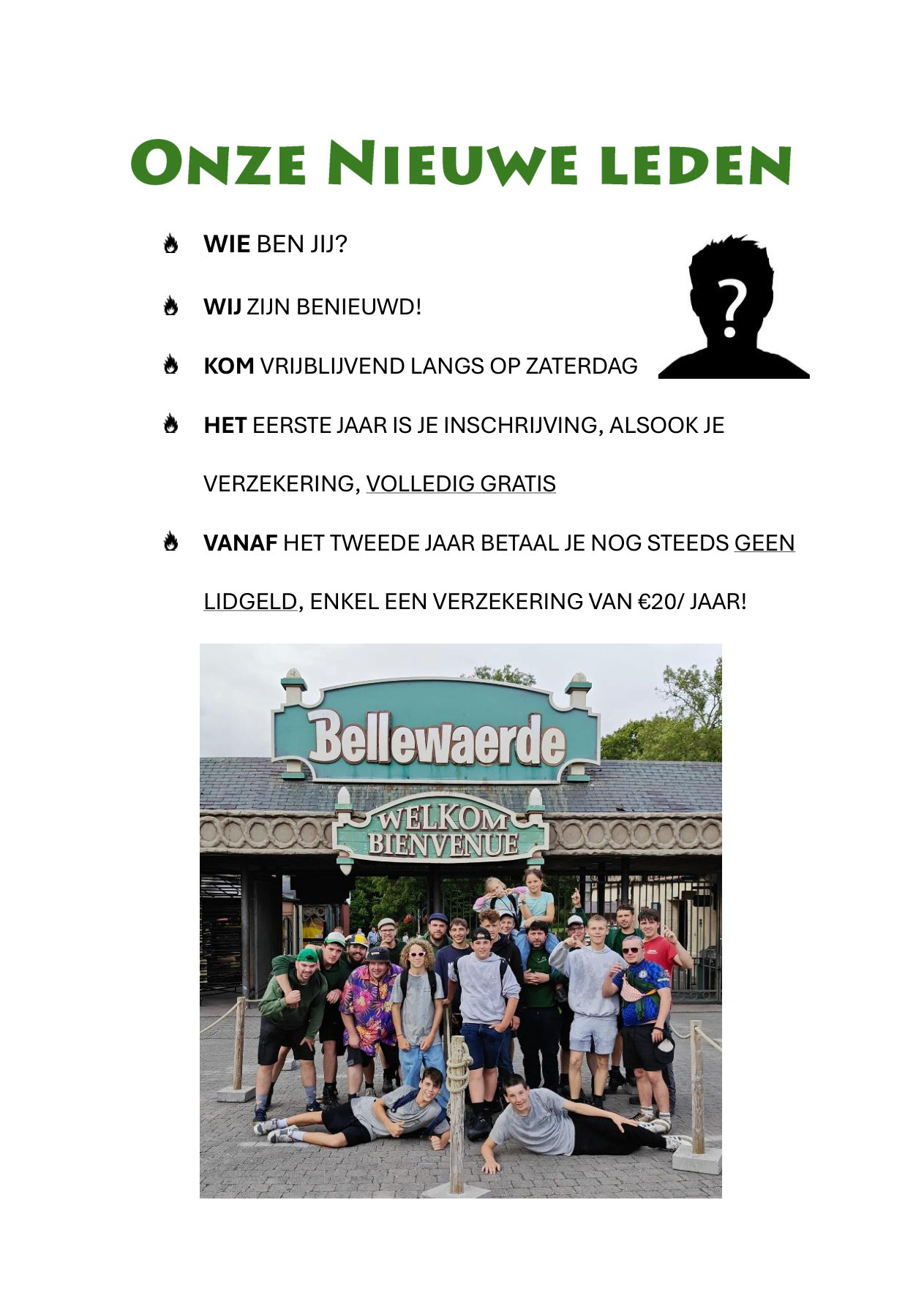 Onze nieuwe leden